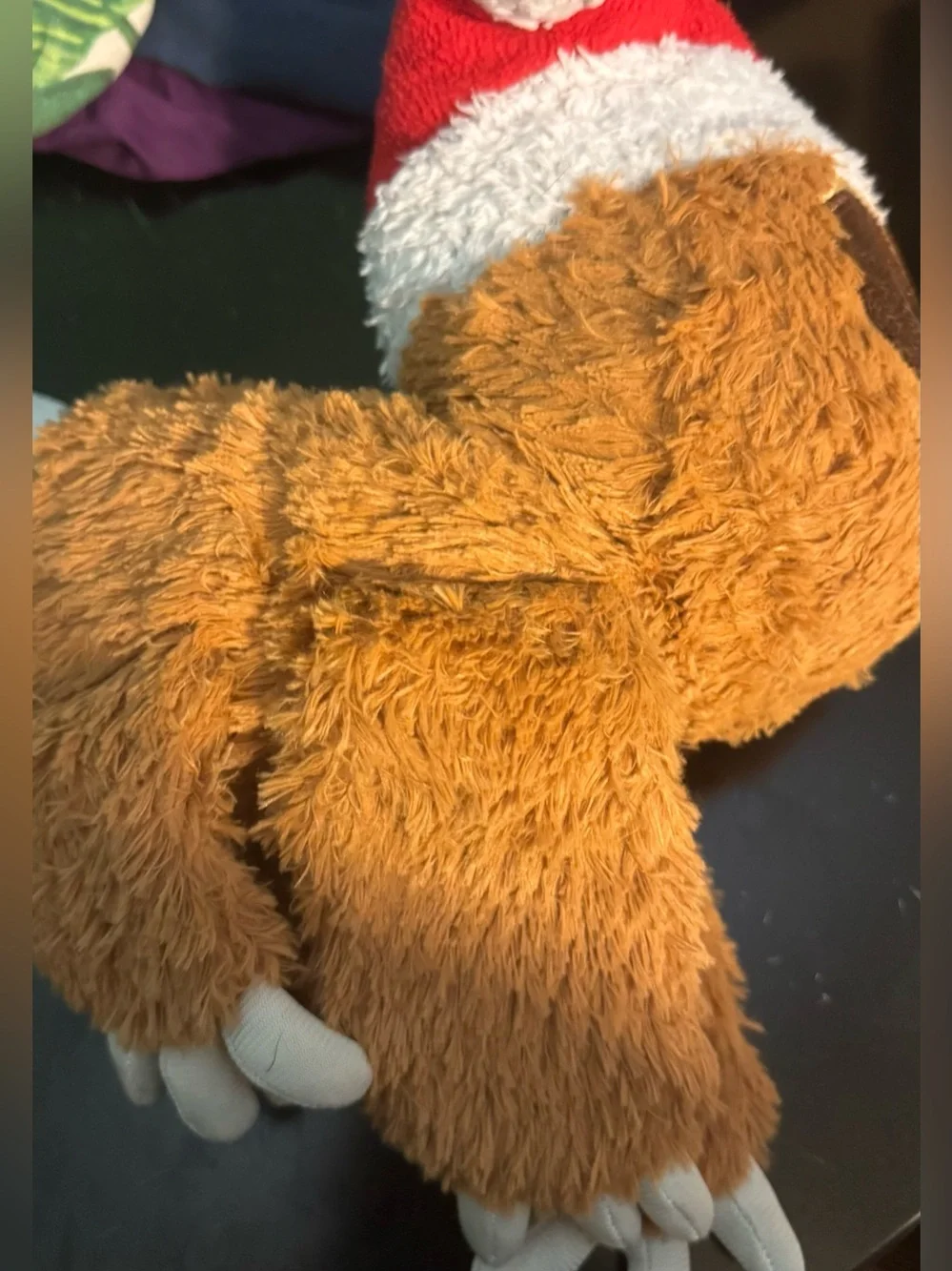 Bark Box XXL Plush Sloth with Santa Hat JUMBO Dog Toy